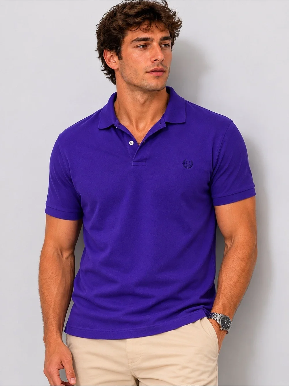 Purple Ralph Lauren Chaps Polo